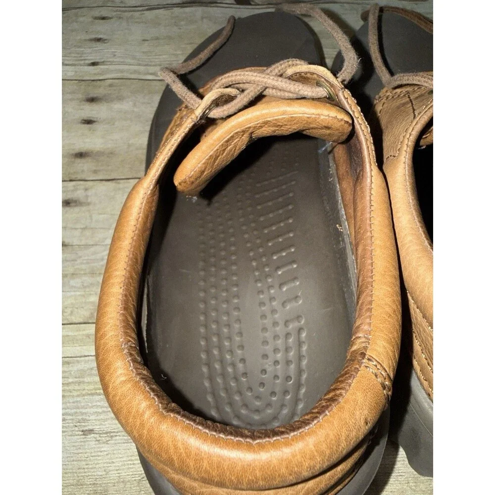Mens Croc Water Shoes W/Leather Upper Size 9 In Excellent Shape Ready For Action